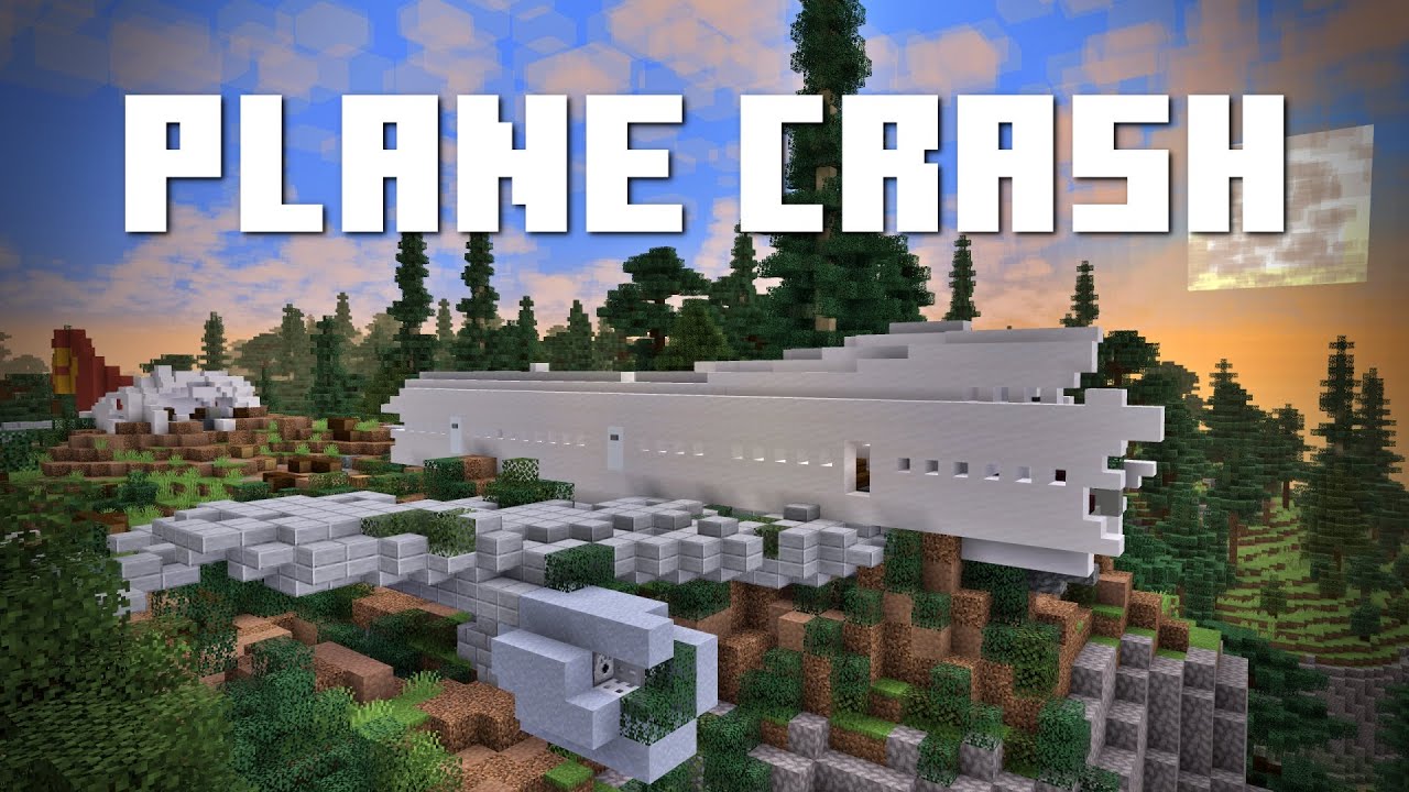 I built a PLANE CRASH map in Minecraft - YouTube