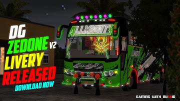 Allmighty Hulkster 💚⚡livery for DG Zedone V2 #gaming_with_bussid