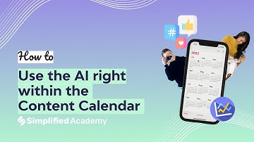 Use the AI right within Content Calendar