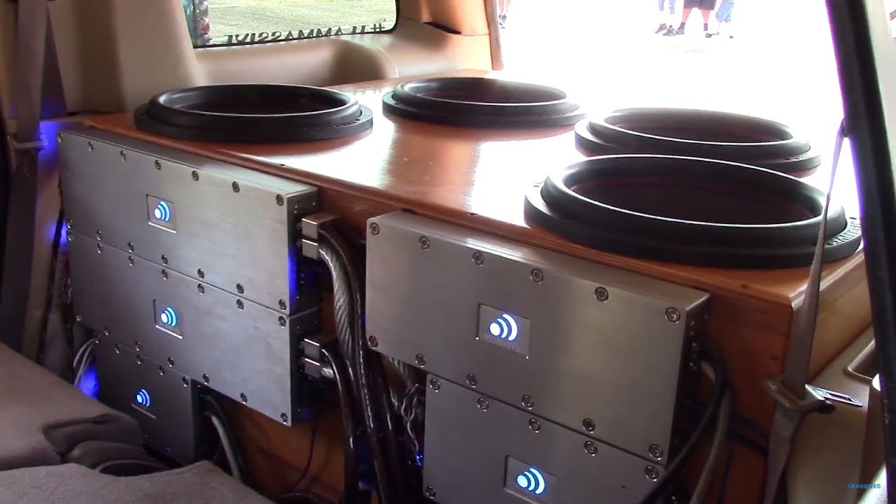 4 MASSIVE AUDIO 15S IN BEAUTIFUL STAINED BOX
