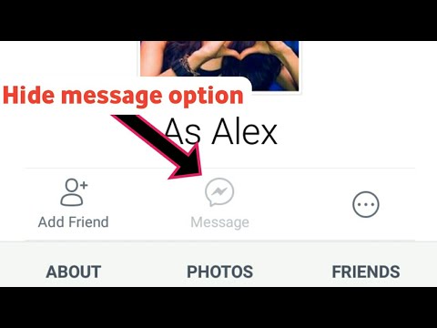 How to Hide Message option on Facebook 2019 || Solution Star ||