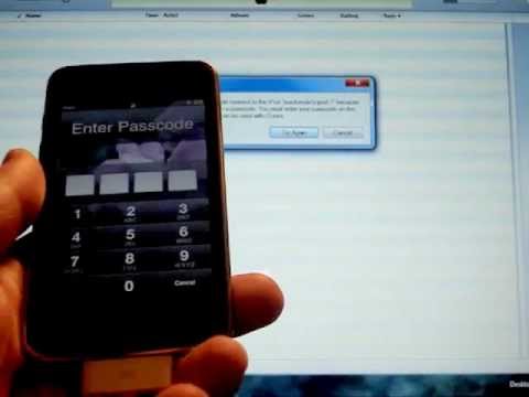 how to unlock a stolen ipod touch when disabled