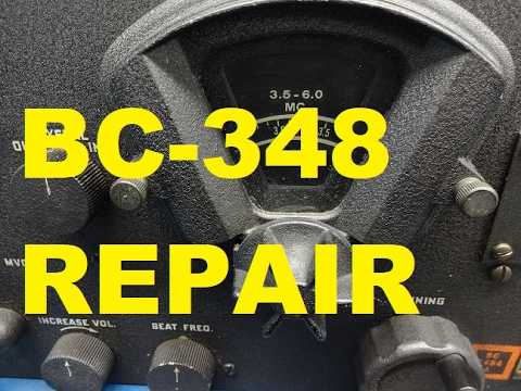 Army BC-348 B-17 Bomber tube type shortwave receiver repair