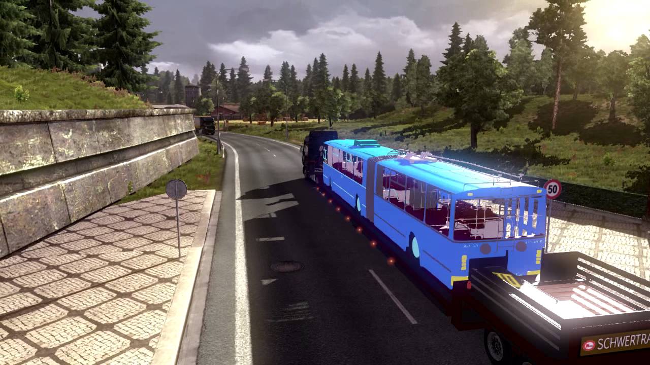 ETS2 mod: Bus trailer - YouTube