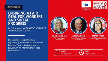 A Fair Deal for Workers - the 2024-2029 Strategic Agenda of the Council - 14th May 2024