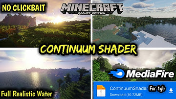 Best Continuum Shader Minecraft PE ! No Lag Shader MCPE {For 1gb , 2gb , 3gb, 4gb , Ram Android}