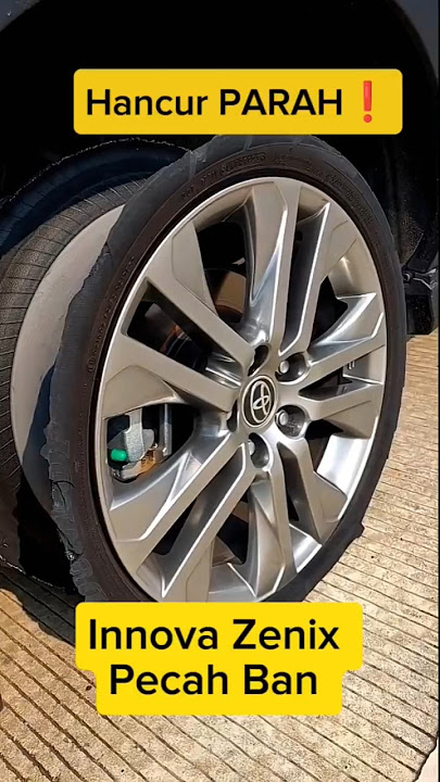 🔥Ban Innova Zenix Pecah di jalan Tol 😱 #diaryotomotif #innovazenixhybrid #innovazenix