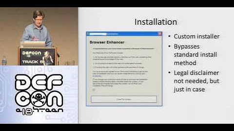 Defcon 18 - My life as a spyware developer - Garry Pejski