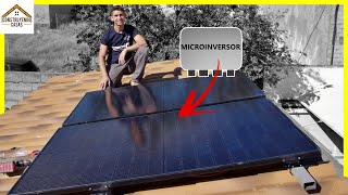 Como instalar PANELES SOLARES con MICROINVERSOR y BATERIA Facil (Por Ti Mismo)