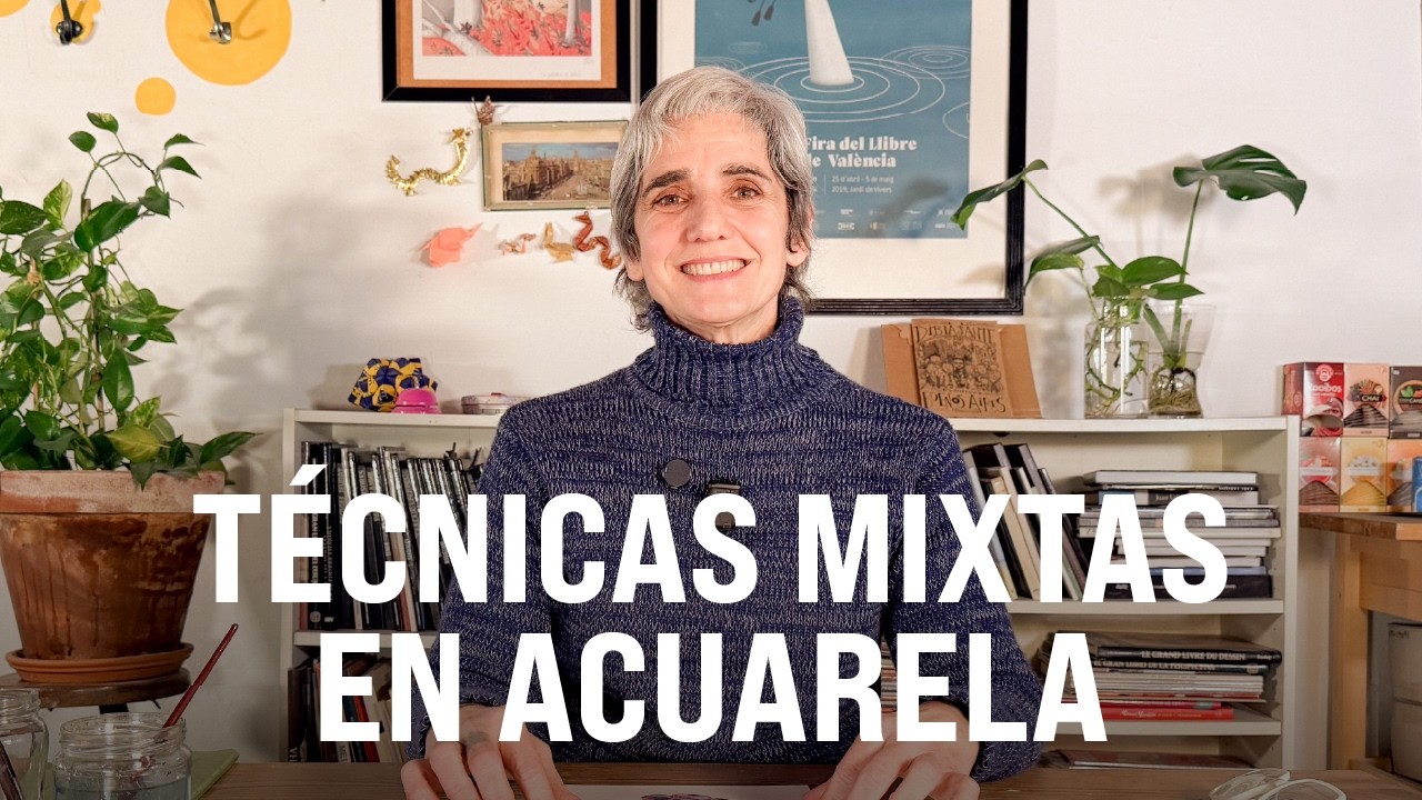 3 formas de usar la acuarela sin rotulador | Técnicas mixtas con tinta, lápiz y ceras