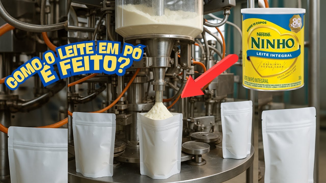 Como o Leite em Pó é Fabricado? A Máquina Secreta da Indústria!