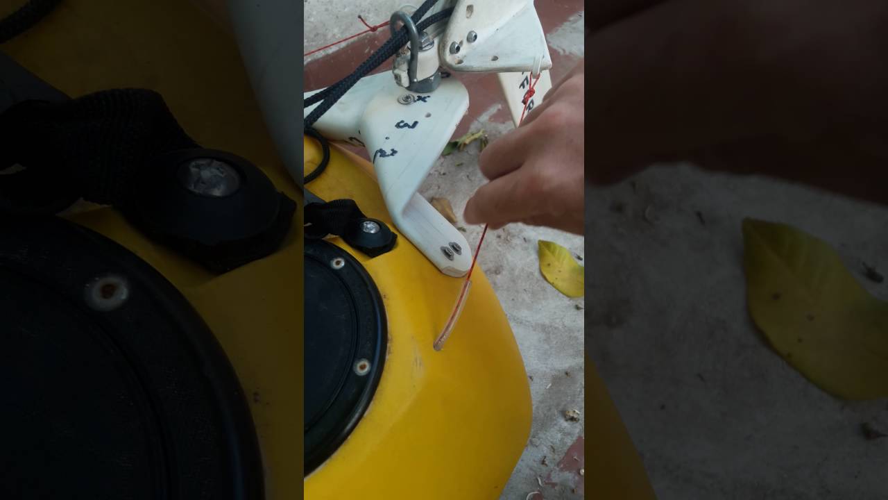 Timon casero para kayak.