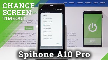 How to Change Screen Timeout in Spiphone A10 Pro - Display Settings