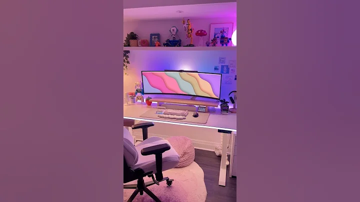 cozy rgb gaming setup tour (mini) ✨🎮 #setups #pcgamingsetup #setuptour thumbnail