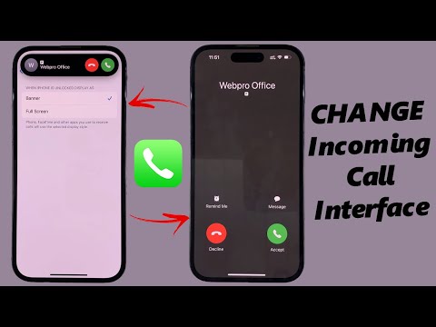 How To Change Incoming Call Interface On iPhone (Banner / Full Screen)