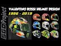 Valentino Rossi Helmet Design 1996 - 2019