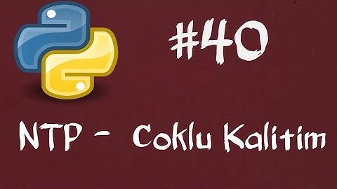 Python3 Dersleri 40  - NTP ( Çoklu Kalıtım)