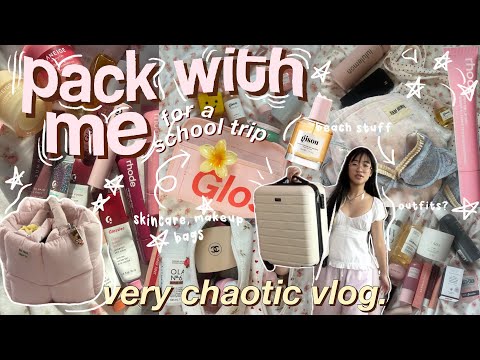 🎀🥥 PACK WITH ME \u0026 PREP (for a school trip) 2024𓇼 how i pack, travel essentials + outfits *vlog*