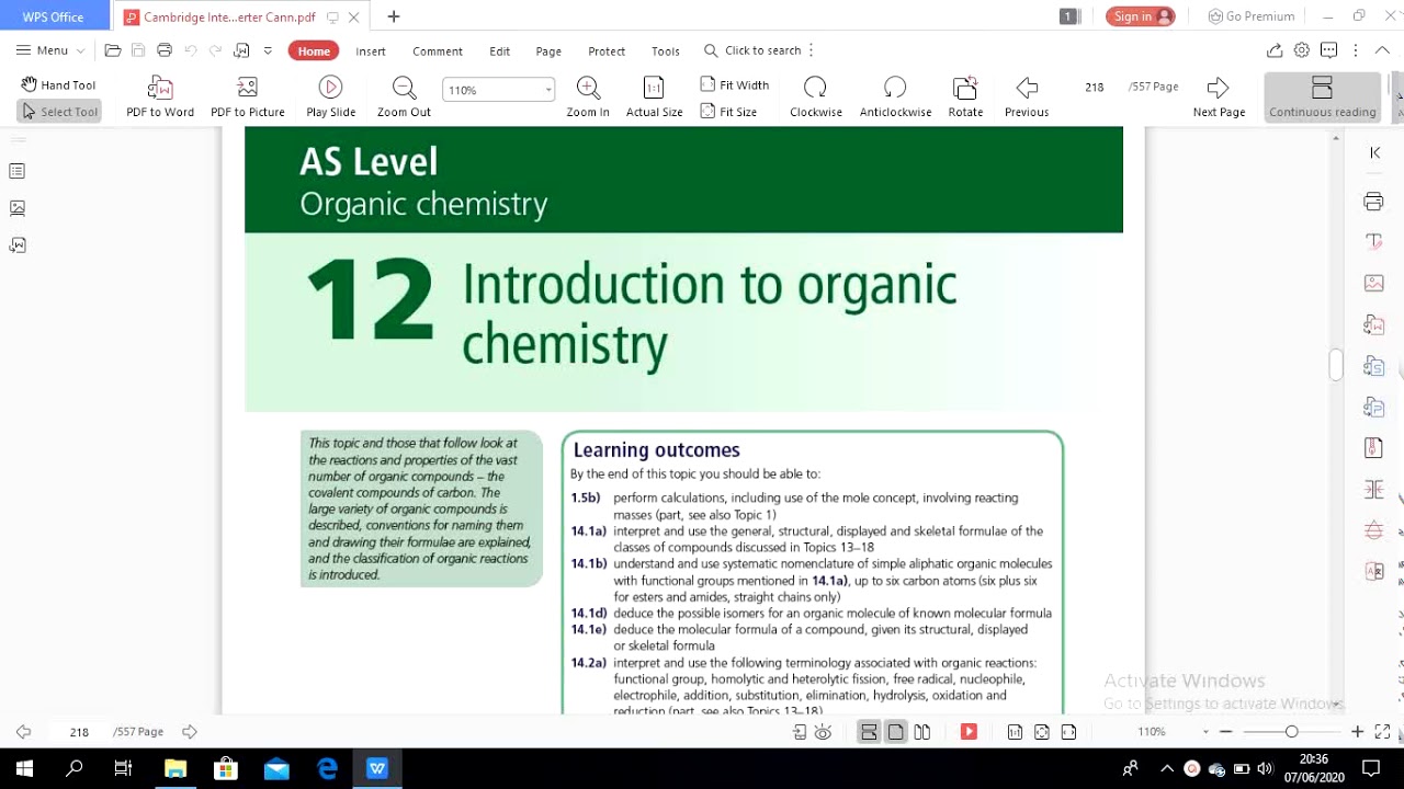 AS Level chemistry chapter 12 introduction to organic chemistry - YouTube