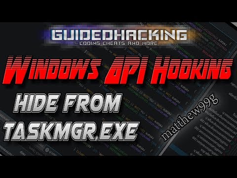 WindowsAPIフック-タスクマネージャーチュートリアルからプロセスを非表示
