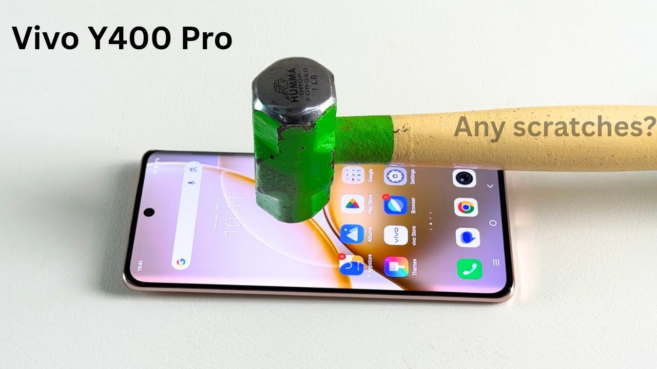 Vivo Y400 Pro Display Glass Scratch Test