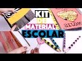 CRIANDO KIT DE MATERIAL ESCOLAR CASEIRO #6 🤓 | KIM ROSACUCA