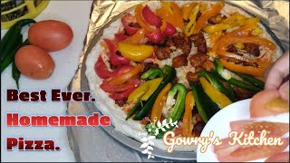 How to Make a Homemade Pizza RecipePizza Reciep in the Method Of Sri LankaGowrys kitchen & vlog