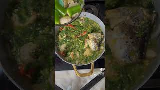 Healthy okro/okra soup #shortvideo #ghanafood #cooking #okrosoup #okrasoup #africancooking