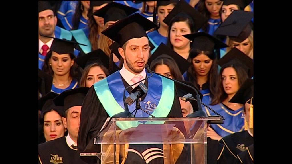 Usek Graduation USEK Graduation Commencement Ceremony - Speech of Mr. Joseph Khalil ...
