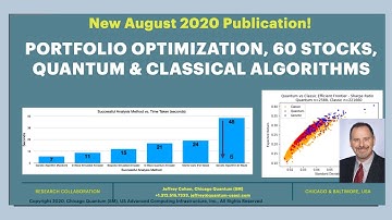 Management presentation of our quantum portfolio optimization research (Aug 21, 2020 paper)