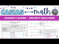 Understanding Domain and Range in Discrete Relations