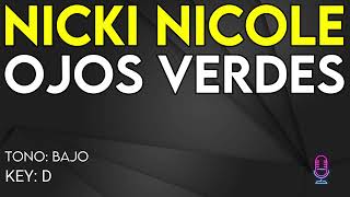 Nicki Nicole - Ojos Verdes - Karaoke Instrumental - Bajo