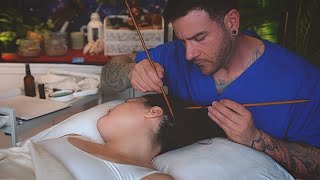 ASMR Relaxing Scalp and Hair Check and Measuring | Detailed Medical Exam | Real Person