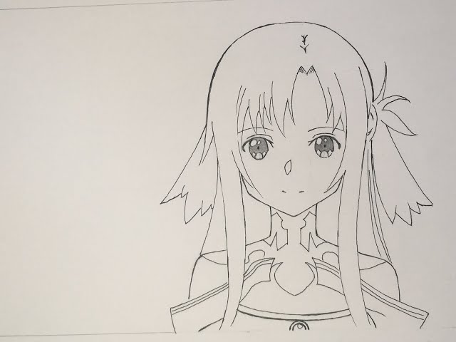 MY ANIME SKETCHES/DRAWINGS - SWORD ART ONLINE ASUNA - Wattpad