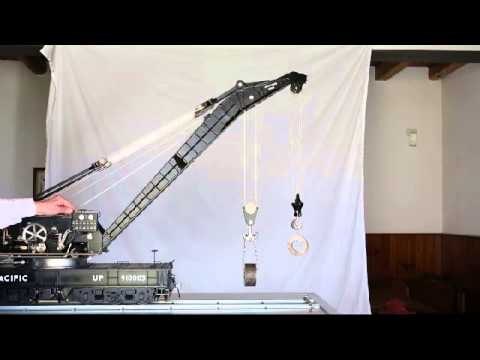 "BUCYRUS ERIE 250 Ton Steam Railway Crane" model - YouTube