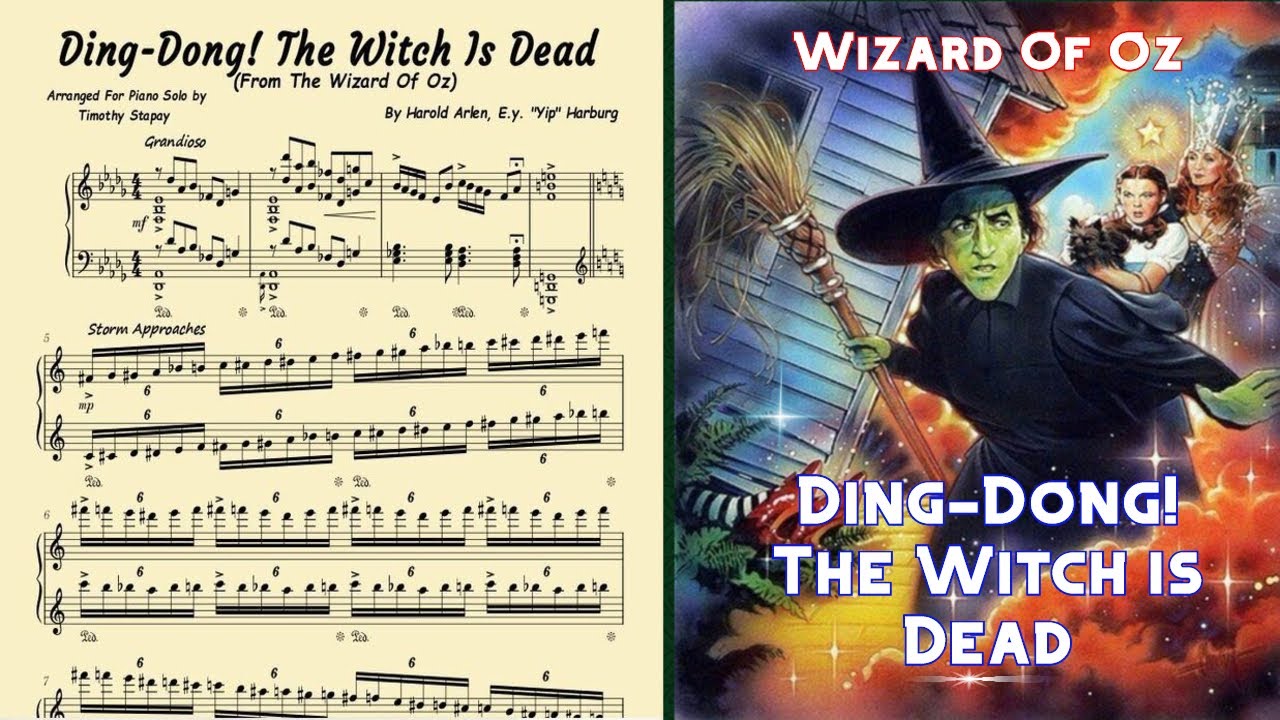 Ding Dong! The Witch is Dead (from The Wizard Of Oz) Piano Cover