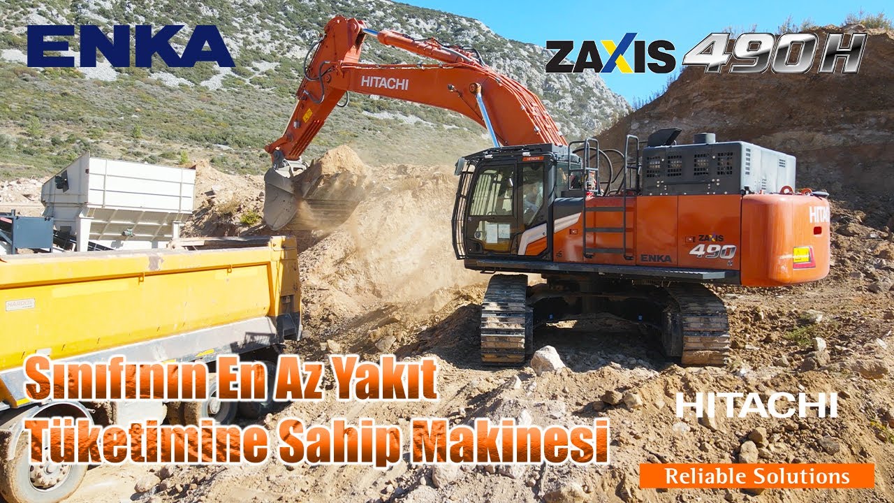 Sınıfının En Az Yakıt Tüketimine Sahip Hitachi ZX490H-7 Ekskavatör