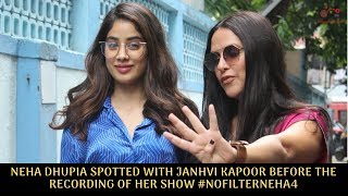 Neha Dhupia Spotted With Janvhi Kapoor Before The Recording Of Her Show
