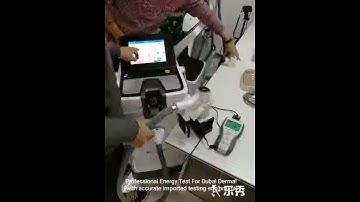 The power test of our diode laser machine by tester from Israel.