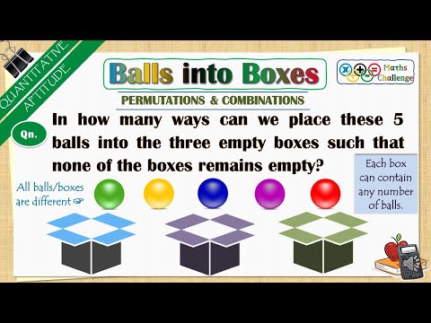 Balls into Boxes