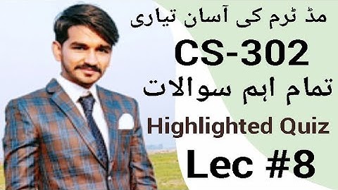 CS302 Lecture 8|VU short lectures by Amir|DLD midterm preparation|CStudy with Amir