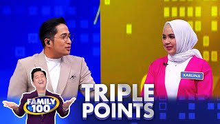 Keluarga Katniskila & Keluarga Kuncoro Saling Curi Nilai di Babak Triple Point - Family 100
