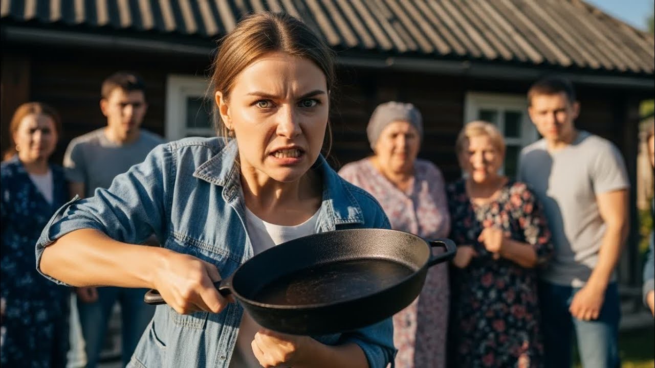 Наглую свекровь с родней я встретила со сковородой в руках.