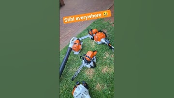My Stihl Ms170, Ms250, BG56, Fs45, Fs230 running. #michaelstoolbench #stihl #fs45 #fs230 #ms250