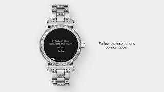 how to connect michael kors watch