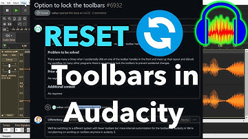 How to Reset Toolbars to their Default Position in Audacity