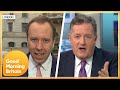 Matt Hancock Clashes With Piers as Government GMB Boycott Finally Ends | Good Morning Britain