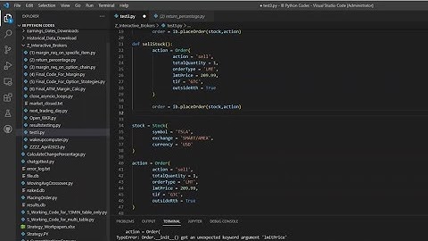 Placing Orders on Interactive Brokers API Using IB Insync (Part 1)