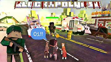 BLOCKAPOLYPSE Zombie Shooter: Explore all Secret Rooms and Bunker in Game with the Police Car