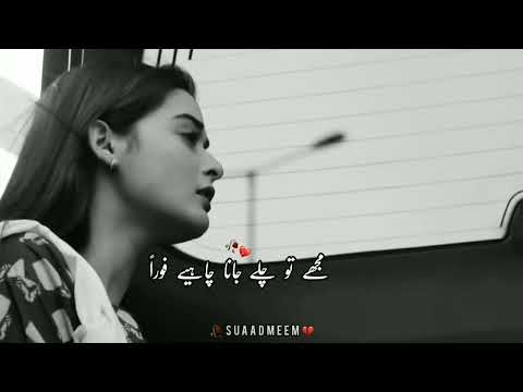 🥀Agar ma tumhari zindagi se chala jaon sad dialogue status😢#suaadmeem#minalkhan#ayezakhan#sadstatus